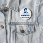 1956 JFK John F Kennedy Senator VP Campaign Button (In situ)