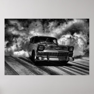 1956 kevy nomad burnout poster