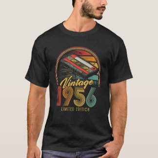  1956 Retro Cassette 1956 66th Birthday 66 T-shirt