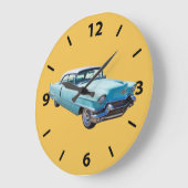 1956 Sedan Deville Cadillac Luxury Car Grote Klok (Hoek)