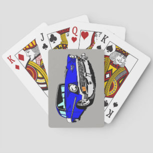 1956 Spelkaarten in blauw Pokerkaarten