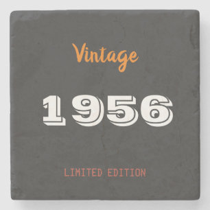 1956 Stone Onderzetter – 70ste verjaardag cadeau