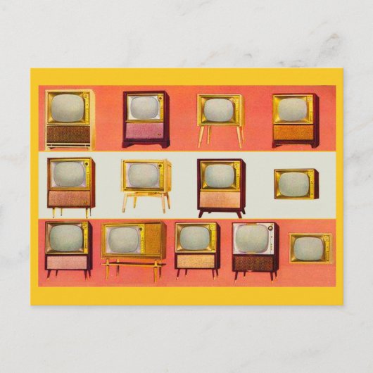 1956 televisietoestellen briefkaart (Voorkant)