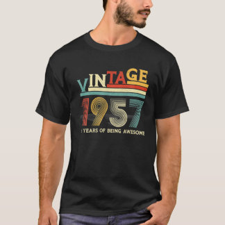  1957 65e verjaardag 65 jaar onder de aweso t-shirt