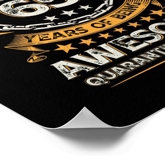  1957 65e verjaardag 65 jaar oud poster (Hoek)