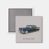 1957 Bel Air 4 Deurmagneet Magneet (Voorkant / Achterkant)