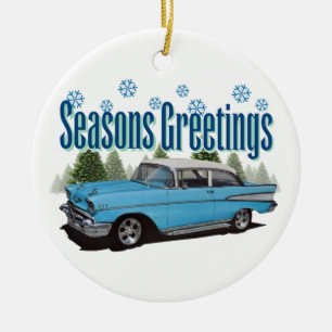 1957 Bel Air Season's groeten Keramisch Ornament