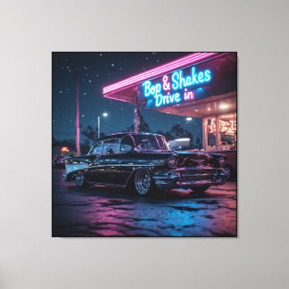 1957 Chevrolet Bel Air Canvas Afdruk