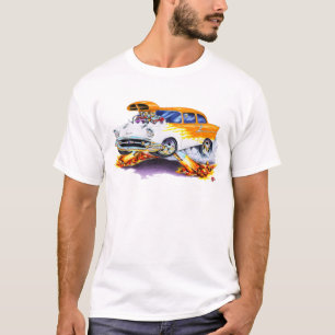1957 Chevy 150-210 Flames-auto T-shirt