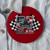 1957 Chevy Bel Air Button. Ronde Button 6,0 Cm (In situ)
