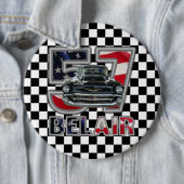 1957 Chevy Bel Air Button. Ronde Button 6,0 Cm (In situ)