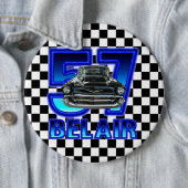 1957 Chevy Bel Air Button. Ronde Button 6,0 Cm (In situ)