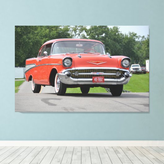 1957 Chevy Bel-Air Canvas (Insitu (Houten vloer))