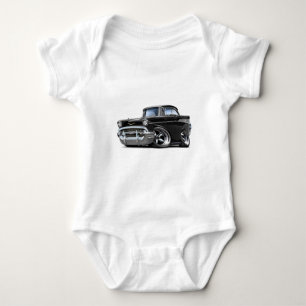 1957 Chevy Belair Black Hot Rod Romper