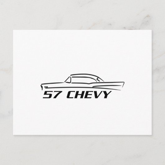 1957 Chevy Hard Top Type Briefkaart (Voorkant)