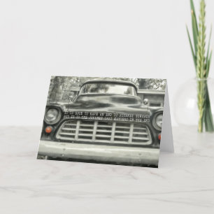 1957 CHEVY wenskaart Bedankkaart
