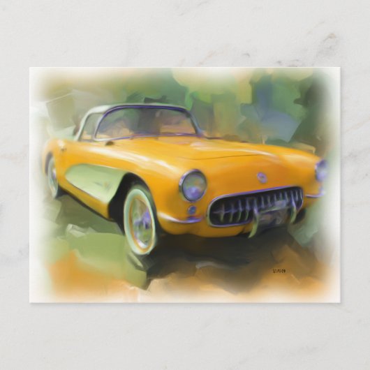 1957 Corvette Briefkaart (Voorkant)