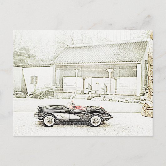 1957 Corvette Converteerbare Briefkaarten (Voorkant)