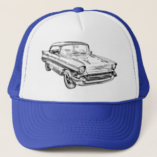1957 Illustratie Chevy Bel Air Trucker Pet