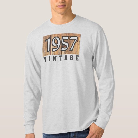 1957 Jaar van de geboorte T-Shirt (Voorkant)