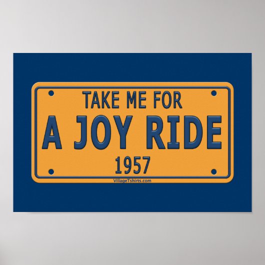 1957 Joy Ride Car Poster (Voorkant)