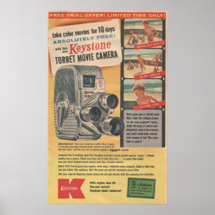 1957 Keystone filmcamera Poster