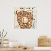 1957 Milwaukee Wisconsin Souvenir Poster (Keuken)