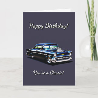 1957 Muscle Car 57 Je bent een klassieke verjaarda Kaart