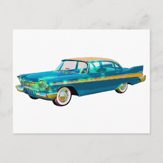 1957 Plymouth Belvedere Briefkaart (Voorkant)