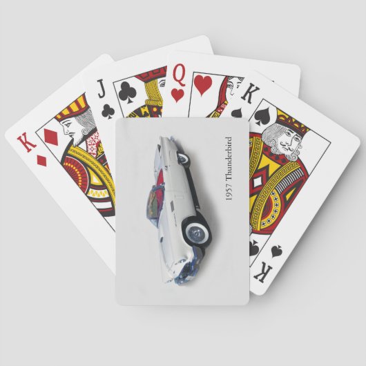 1957 Thunderbird playcards Pokerkaarten (Achterkant)