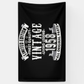  1958 - 64e verjaardag 64 jaar oud B-dag Spandoek (Verticaal)