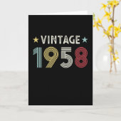  1958 70e verjaardag Gift 70 jaar oud Kaart (Gele Bloem)