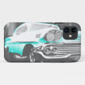 1958 chevy impala felblauw klassieke auto Case-Mate iPhone case (Achterkant (horizontaal))