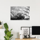 1958 corvette brandwonden poster (Thuiskantoor)