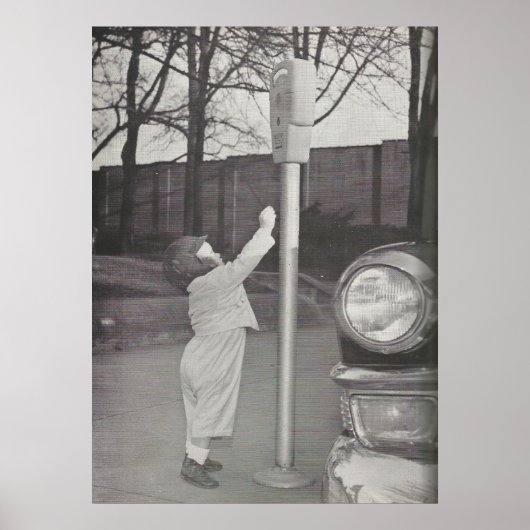 1958 Diervoeders voor de parkeermeter Poster (Voorkant)