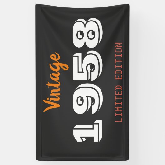 1958 Limited Edition Banner – Retro 68th (Verticaal)