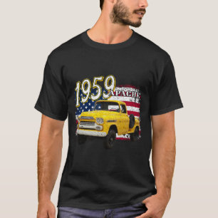 1959 59 Apache Truck 4th of July Amerikaans T-shirt