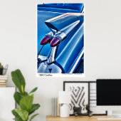 1959 Cadillac Poster (Thuiskantoor)