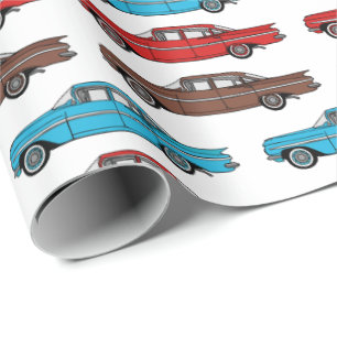 1959 Chevy Impala klassiek ontwerp van auto's Cadeaupapier