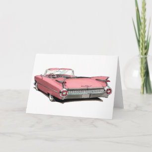 1959 de Roze Auto van Cadillac Kaart
