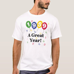 1959: een geweldige jaardag t-shirt
