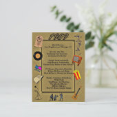 1959 Great Events Birthday Card Briefkaart (Staand voorkant)