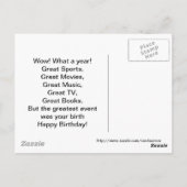 1959 Great Events Birthday Card Briefkaart (Achterkant)