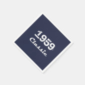 1959 Klassieke 60e verjaardag feest viering Servet (Hoek)