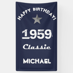 1959 Klassieke 60e verjaardagsviering Spandoek