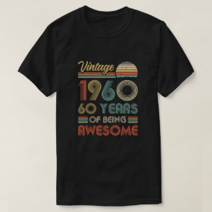  1960 60e verjaardag Gift 60 jaar oud T-shirt