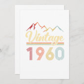 1960 61e verjaardag van de 61e verjaardag van de kaart (Voorkant / Achterkant)