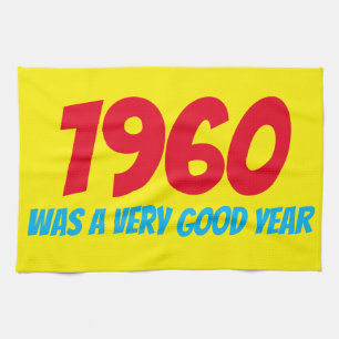 1960 A ÉTÉ UNE TRÈS BONNE ANNÉE Cuisine Serviette