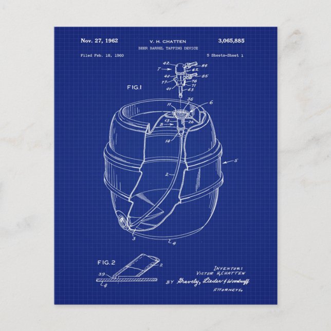 1960 Beer Barrel Blueprint (Voorkant)