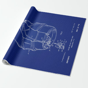 1960 Beer Barrel Blueprint Cadeaupapier